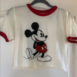 Brandy Melville Mickey Mouse crop